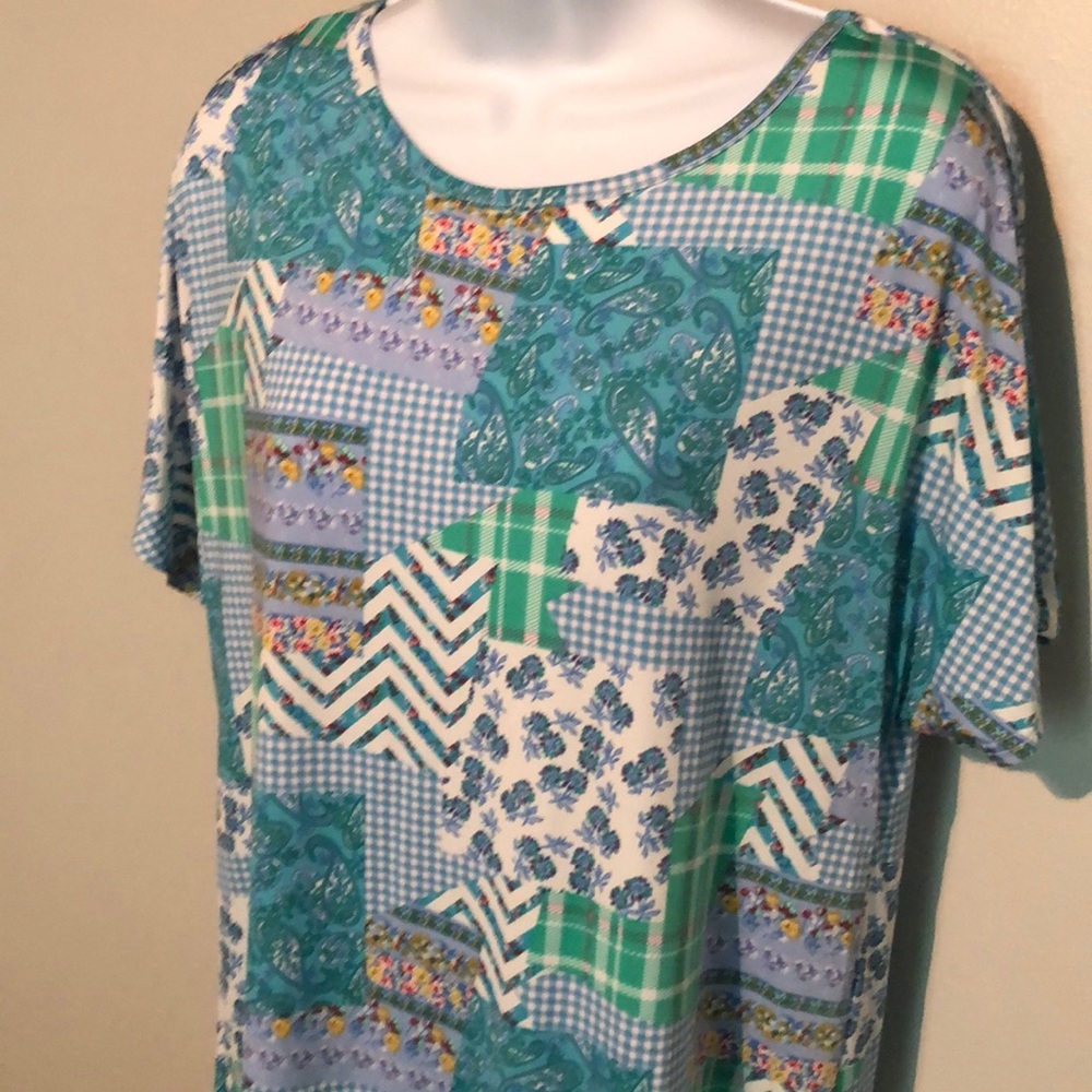 NWOT Patchwork-type Top
